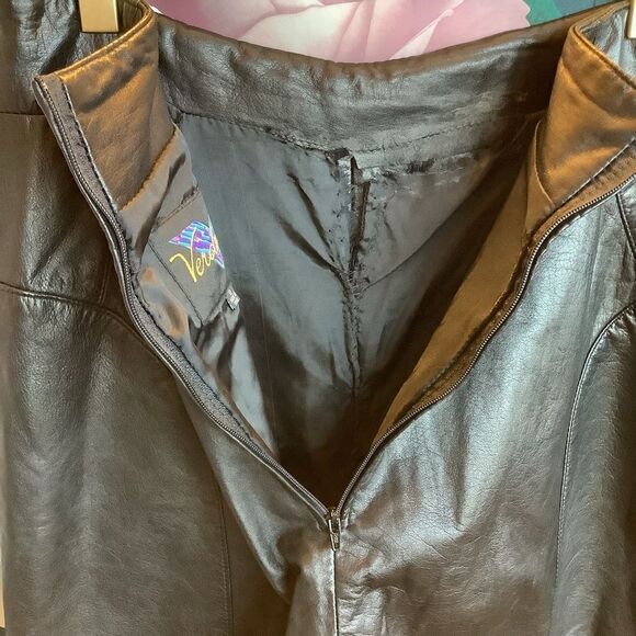 Verducci Vintage Black Leather Pants 👖‎ - Picture 6 of 7